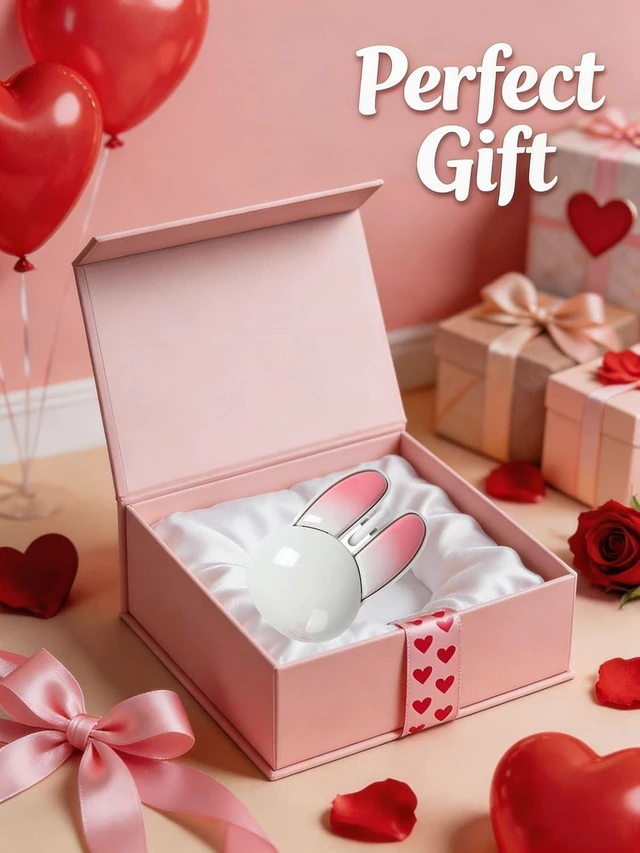 Alt view image 6 of 7 - Wireless Mouse Bluetooth Cute Bunny Shape Small Quiet USB Optical Silent Funny Travel Cordless Mice for PC Laptop Desktop Computer Apple iPad Mac Macbook Air Pro Dell HP Chromebook Kids Women Men Gift