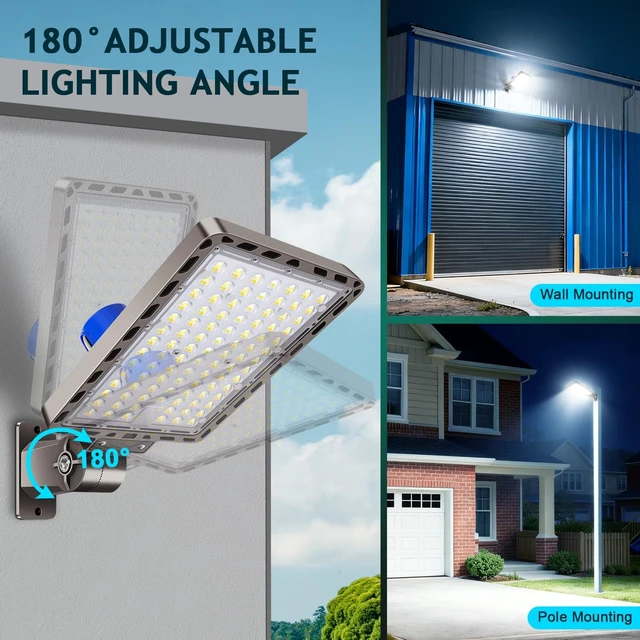 Alt view image 2 of 7 - 240W LED Parking Lot Light Dusk to Dawn Photocell 4Pack 36000LM