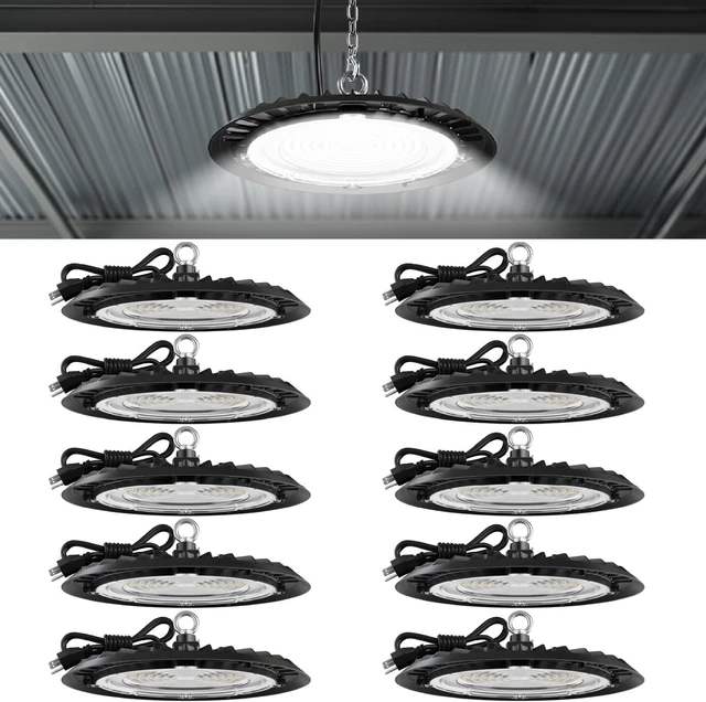 Main image of Sunco 10 Pack UFO LED High Bay Lights, Plug & Play, 150W, 19500LM, 6000K