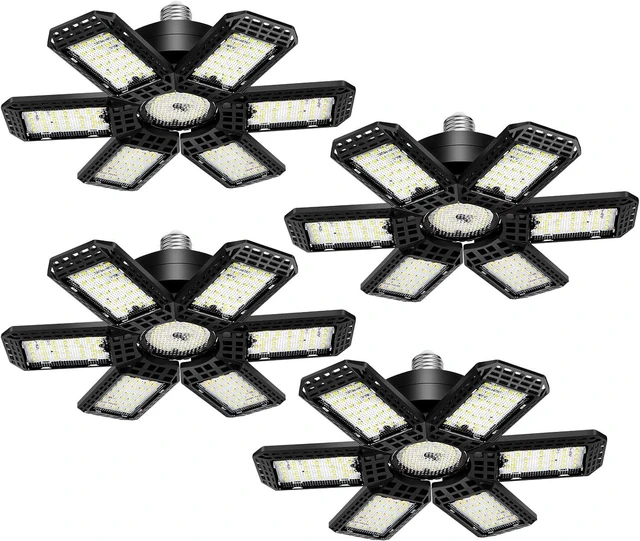 Main image of LED Garage Lights 4 Pack, Garage Lights Ceiling LED 28000LM 6500K