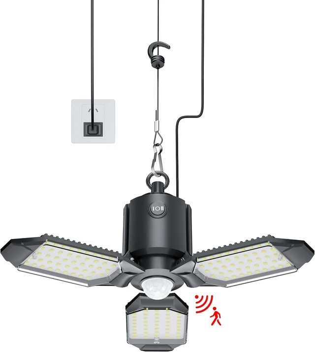 Main image of Plug in Led Garage Light Motion Sensor 80W 8000LM 1Pack