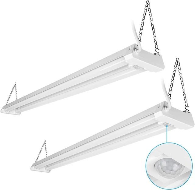 Main image of LEONLITE 2-Pack 4FT Motion Sensor LED Utility Shop Light, 40W, 5000K