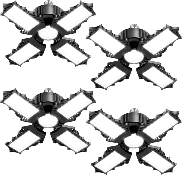 Main image of ISKYDRAW Garage Lights 120W 4 Pack, 12000LM LED Shop Light Bay Lighting