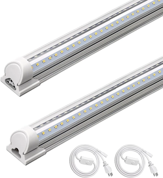Main image of Barrina T8 LED Shop Lights 4FT, 40W 5500LM 5000K, High Output, 2 Packs