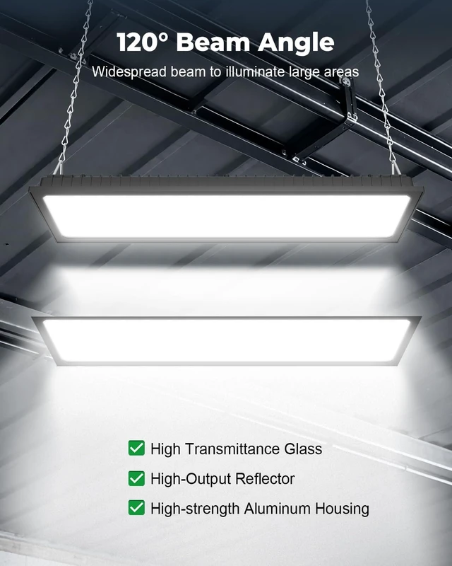 Alt view image 4 of 7 - 2 Pack Linkable LED Shop Lights 200W 6000K Bay Lighting