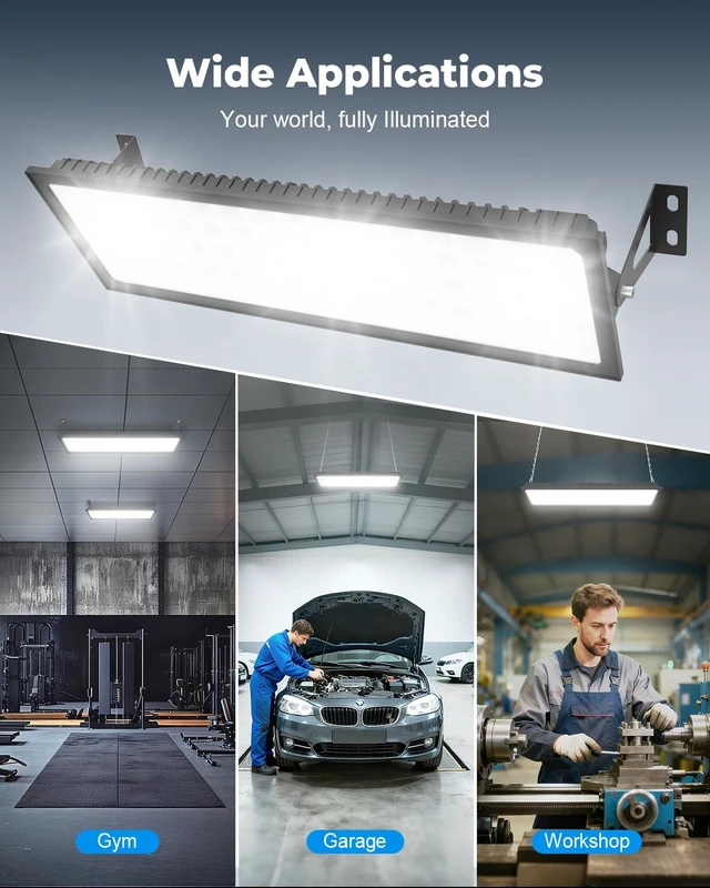 Alt view image 7 of 7 - 2 Pack Linkable LED Shop Lights 200W 6000K Bay Lighting