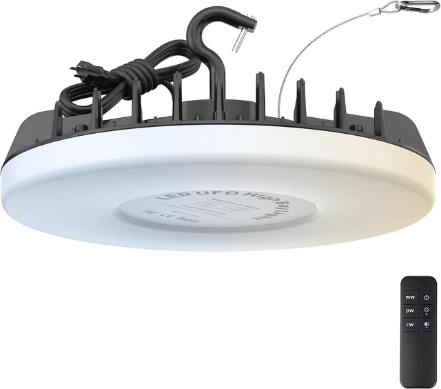 Main image of 150W UFO LED High Bay Light: 3 CCT Adjustable LED Shop Lights
