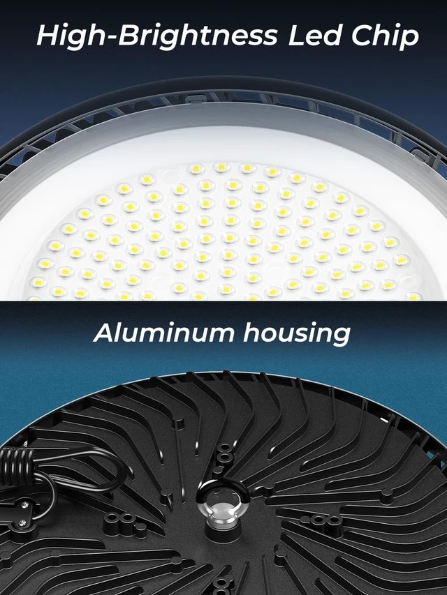 Alt view image 5 of 7 - ELEKICO UFO LED High Bay Light 150W, 22500LM Super Bright Led Shop Light