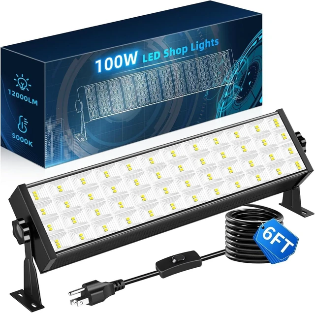 Main image of THECHAM 1 Pack 100W LED Shop Light, 12000LM 5000K Daylight