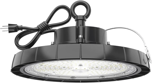 Main image of UFO LED High Bay Lights: 200W 30000LM 5000K Led Shop Lights High Bay Led Lights with Plug Suitable for Gym Warehouse Workshop Factory Gym Garage Barn AC100-277V IP65