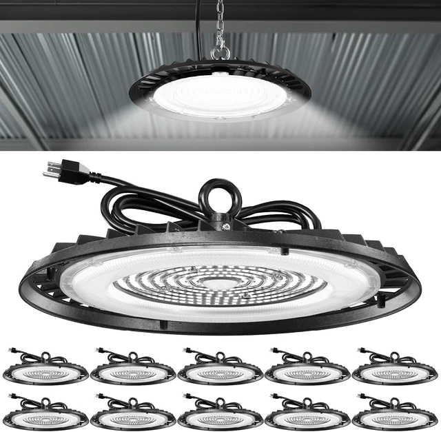 Main image of Sunco 10 Pack UFO LED High Bay Light, 200W, 5000K, 28000LM, Plug and Play