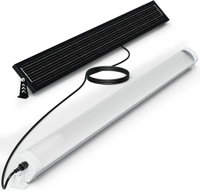 Main image of MMKT Solar Powered Shed Light with Motion Sensor & Remote Control, LED Ceiling Light, IP65 Waterproof Split Solar Light for Garage, Shop, Barn, Carport