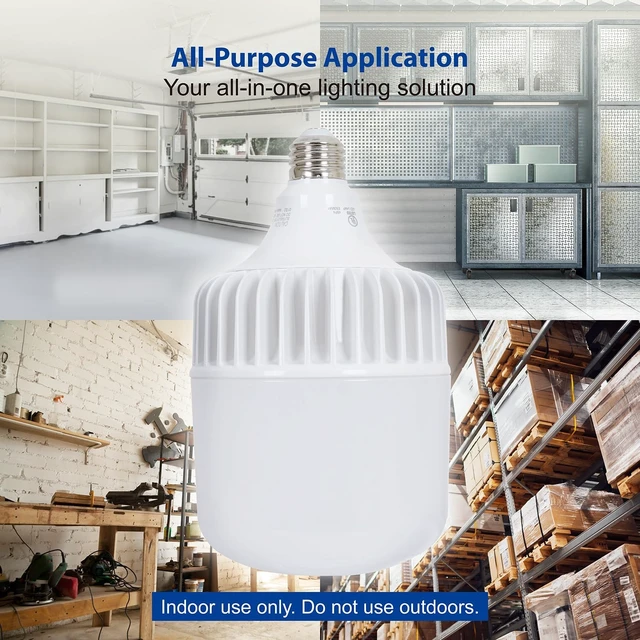 Alt view image 6 of 7 - 5000 Lumens LED Light Bulb 36W 5000K Daylight E26 Base for Garage Shop