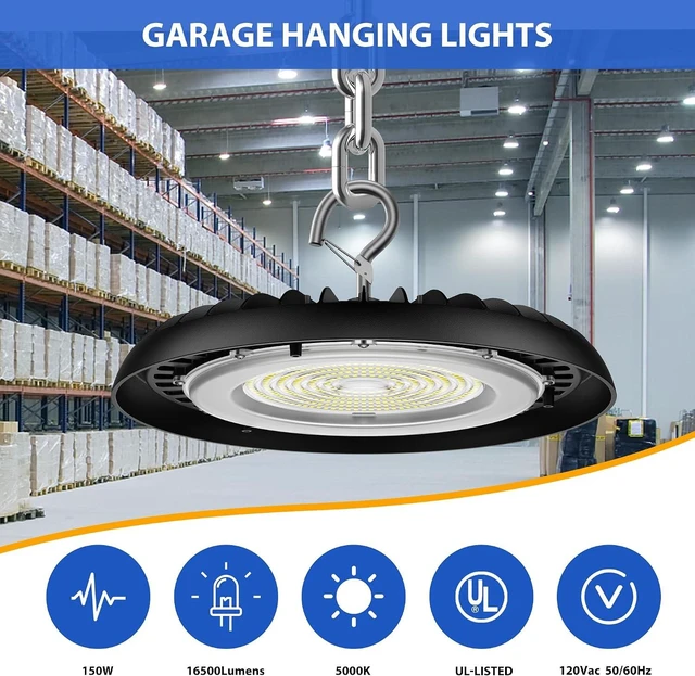 Alt view image 2 of 7 - dephen Plug in Ceiling Light, 120VAC Hanging Shop Lighting with Hook