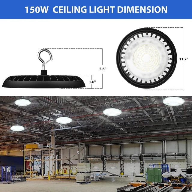 Alt view image 5 of 7 - dephen Plug in Ceiling Light, 120VAC Hanging Shop Lighting with Hook