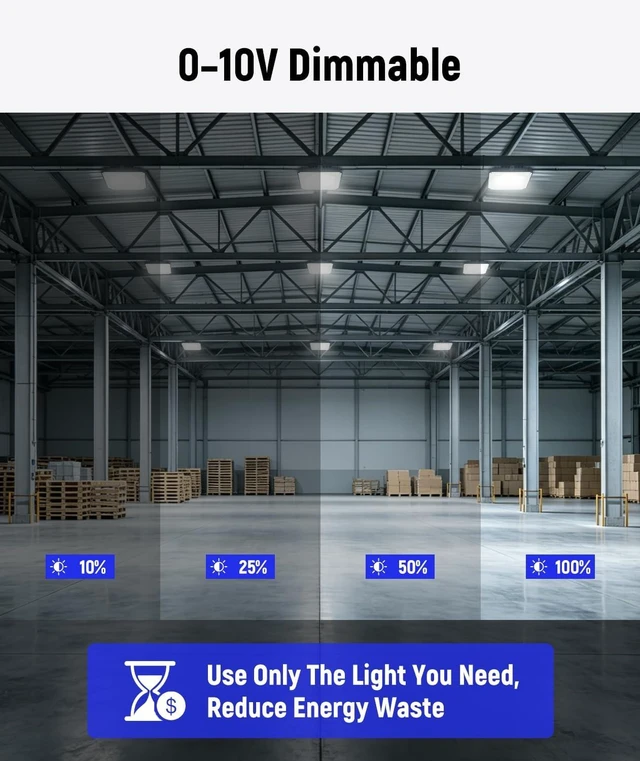 Alt view image 4 of 7 - JCE LED Canopy Light Outdoor, 75W/60W/40W Selectable & 3000K/4000K/5000K Adjustable, 10125LM Commercial Grade Garage & Shop Light, Low Profile Fixture for Workshop, Carport, Parking Area (1 Pack)