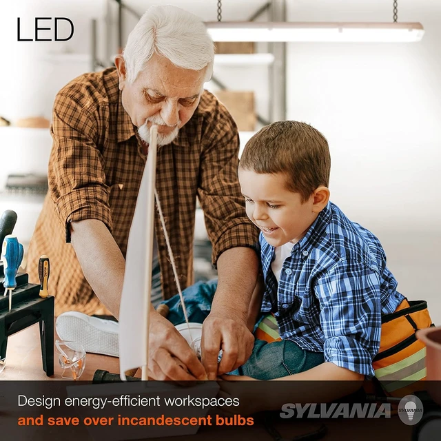 Alt view image 7 of 7 - LEDVANCE Sylvania 4ft LED Strip Light, 20W Equivalent, CCT 3 Color Select, 3000K/4000K/5000K, Linear Ceiling Luminaire (61453), 48", 1 Pack