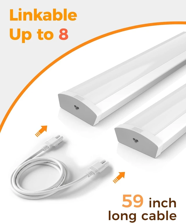 Alt view image 7 of 7 - 4ft 60W LED Wraparound Light - Selectable 60W/50W/40W 5000K 2Pack