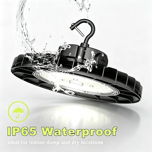 Alt view image 5 of 7 - 150W UFO LED High Bay Light 8-Pack Dimmable,3Watt Selectable & 5000K