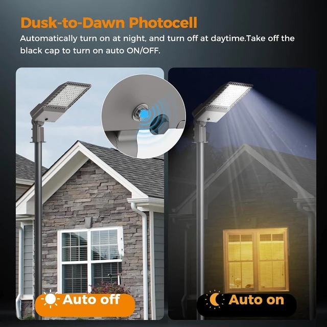 Alt view image 3 of 7 - AIKVSXER 240W LED Parking Lot Light 60000LM Outdoor Street Lights 3 Pack