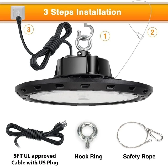 Alt view image 5 of 5 - LED High Bay UFO Lights 150W