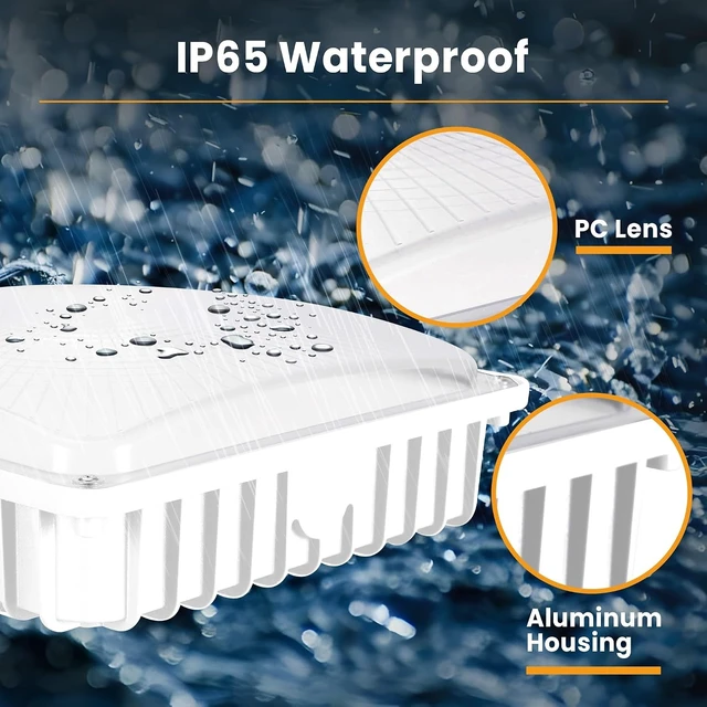 Alt view image 5 of 7 - LED Canopy Light, 30W/45W/60W/70W Selectable, 3000K/4000K/5000K 3CCT, 4Pack