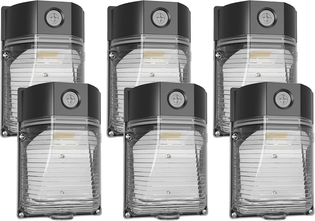 Main image of YXL 6PACK 30W 3600LM LED Wall Pack Lights with Dusk to Dawn Photocell, AC100-277V 5000K Wall Pack Lights Outdoor Led, IP65 Waterproof, ETL Listed, for Porch Garden Garage Warehouse Hotel Lighting.