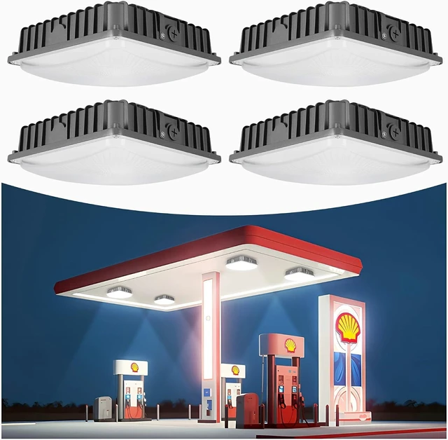 Main image of LED Canopy Light 4Pack: 30W/45W/60W/70W Selectable, 4000K/5000K/6500K 3CCT