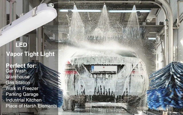 Alt view image 7 of 7 - DAKASON 4FT LED Vapor Tight Light Fixture 4Pack, 4800lm 40W/32W/24W, 3CCT