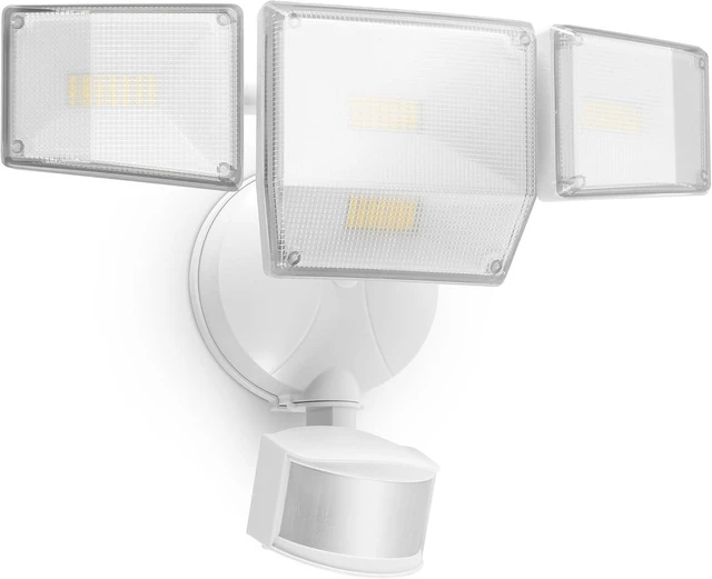 Main image of 85W 10000LM Motion Sensor Outdoor Lights, 4-Head Super Bright LED Security Light, 5000K Daylight, IP65 Waterproof Hardwired Motion Detector Flood Lights Outdoor for Garage, Yard (White)