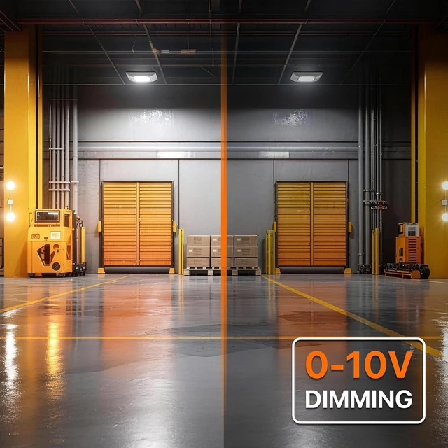 Alt view image 5 of 7 - HYPERLITE 22500LM LED Gas Station Lights: 150W 5700K Commercial Canopy Light Eqv. to 600W HID/HPS - Recessed or Surface Mount for Warehouse Loading Dock Barn Stadium 0-10V Dimmable IP65 1 Pack