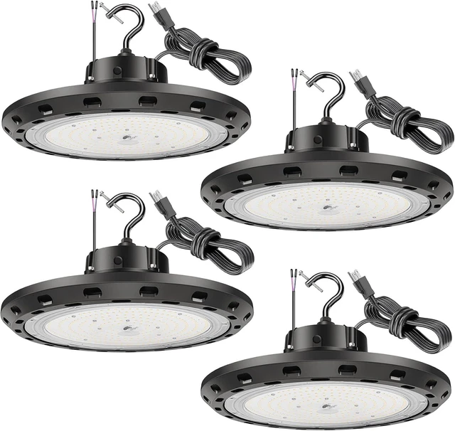 Main image of UFO LED High Bay Light 240W 5000K 0-10V Dimmable 36000LM High Bay LED Shop Lights 240w with US Plug IP65 ETL Listed 1000W HID/HPS Replacement UFO Lights for Shop Warehouse Garage Gym 4 Pack