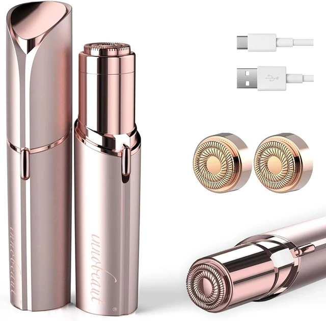Main image of innobeaut Painless Facial Hair Remover for Women, Rechargeable, Rose Gold