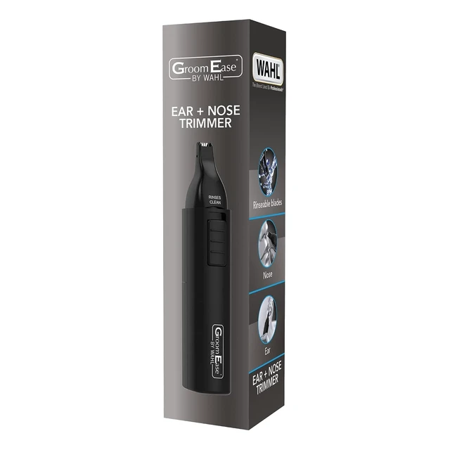 Alt view image 6 of 6 - GroomEase by Wahl Ear and Nose Trimmer, Personal Trimmer, Trimmers for Men and Women, Nose Ear and Eyebrow Trimming, Rinse Clean Blade, Easy to Use, Cordless