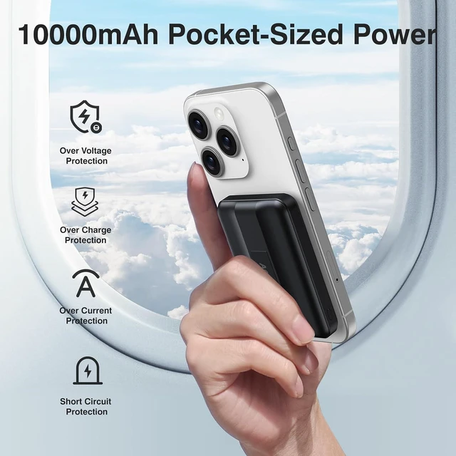 Alt view image 5 of 6 - for MagSafe Portable Charger 10000mAh Magnetic Charger for iphone