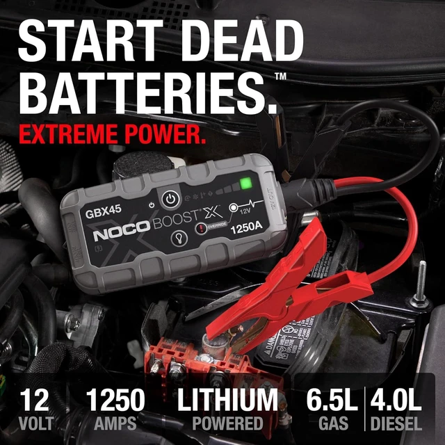 Alt view image 2 of 7 - NOCO Boost GBX45 1250A UltraSafe Jump Starter, 12V Lithium Battery Booster