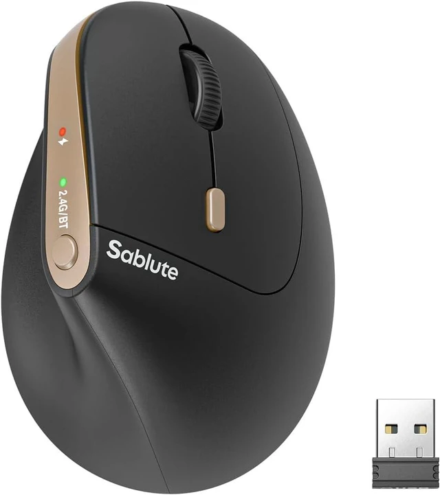 Main image of SABLUTE MAM3 Ergonomic Mouse, Wireless Mouse for Small/Medium Hands