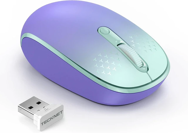 Main image of TECKNET Compact Ambidextrous Wireless Mouse for Laptop