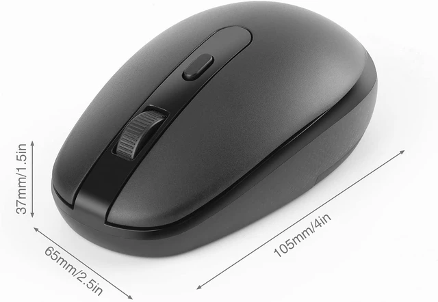 Alt view image 5 of 6 - Rii Wireless Mouse RM700 2.4G Silent Mouse with USB Nano Receiver for Laptop,PC,Mac,Chromebook,Windows (5 Mixed Colors)