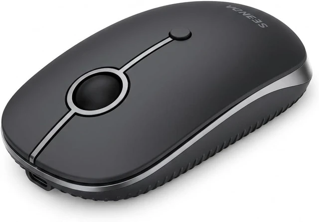 Main image of seenda MOU001 Bluetooth Wireless Mouse for Laptop,Slim Computer Mice,Black