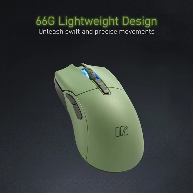 Alt view image 3 of 7 - iRocks M31R Wireless Gaming Mouse - Tri-Mode 2.4G/Bluetooth/USB-C - 26K DPI