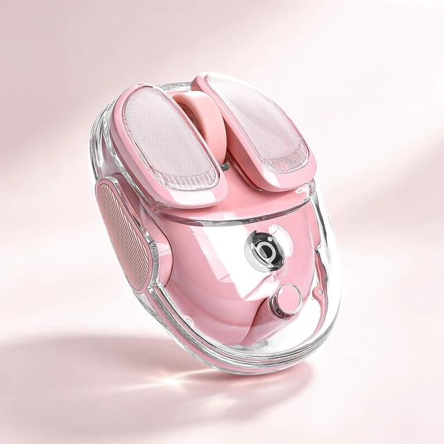 Main image of Q9 Transparent Wireless Computer Mouse, 2.4G/Bluetooth Mouse(Pink)