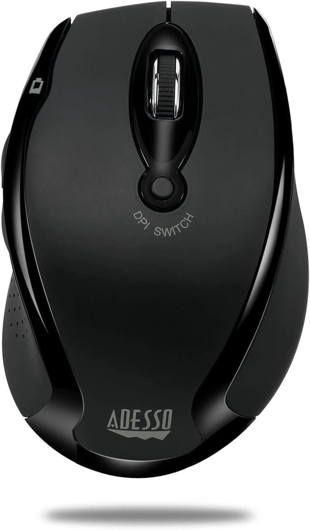 Main image of Adesso iMouse M20B 2.4 Ghz Wireless Optical Computer Mouse with USB Nano Receiver, Black