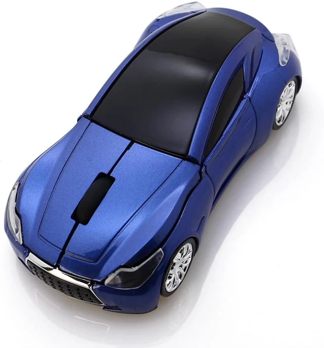 Alt view image 2 of 4 - Computer Wireless Mouse Car Shape Optical Mice USB 2.4Ghz for PC Laptop (Black)