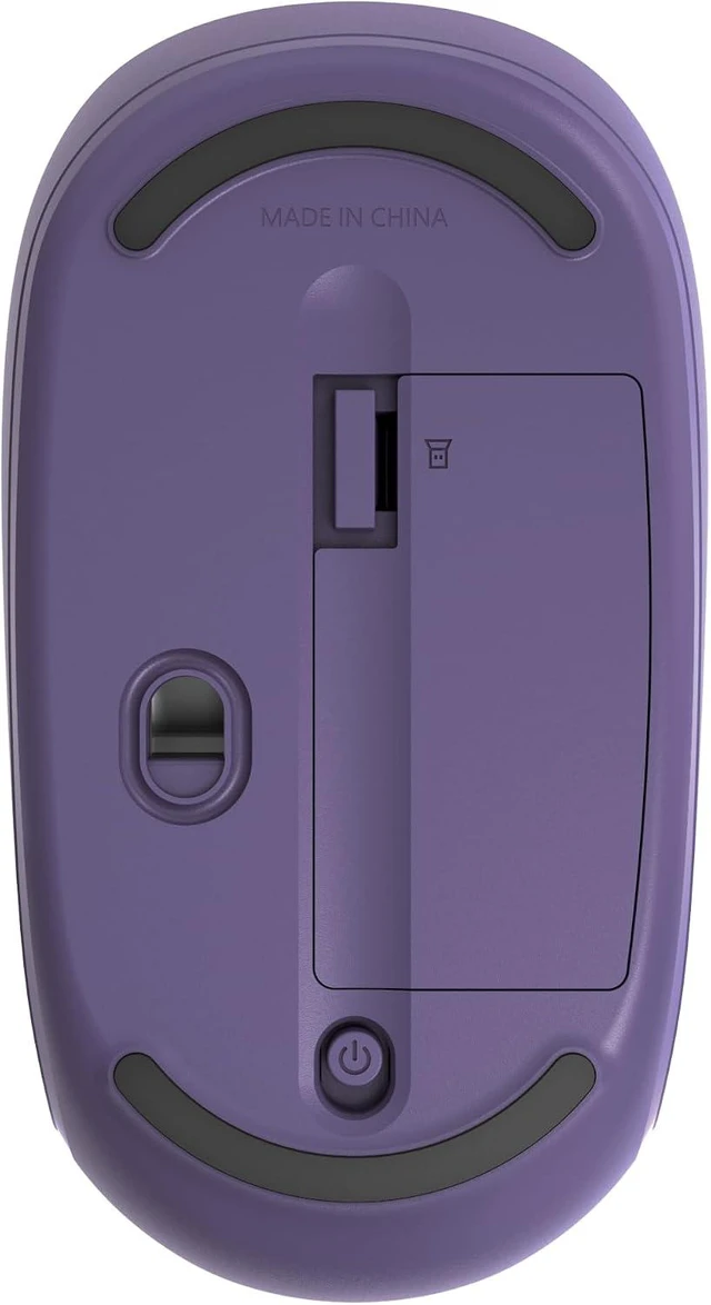 Alt view image 7 of 7 - Incase Wireless Mobile Mouse 1850 Designed by Microsoft Compact, Comfortable, Right/Left Hand Use, 6-Month Battery Life, Nano Transceiver, Works with Mac/Windows 8/10/11 (Purple)