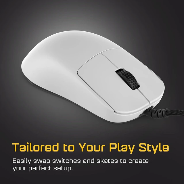 Alt view image 6 of 7 - ENDGAME GEAR OP1 8k v2 White Esports Gaming Mouse with Cable, 30K DPI Optical Sensor, 8000Hz Polling, Hot-Swappable Switches & Claw-Grip Design