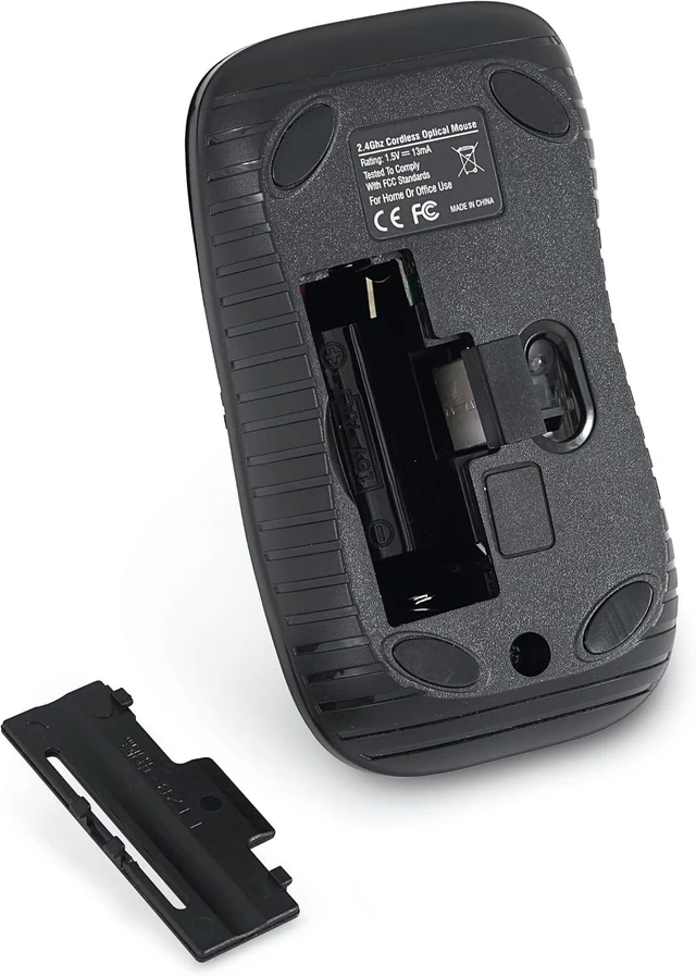 Alt view image 5 of 5 - Verbatim Commuter Wireless Optical Mouse, 2.4 GHz, 1200 DPI, Matte Black
