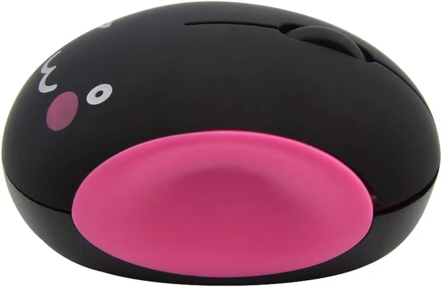 Alt view image 7 of 7 - 3C Light 2.4GHz Wireless Cute Small Silent Portable Mini Rechargeable Optical Mouse - 3 Buttons, Cordless for Laptop, Desktop, PC, Notebook (Red)