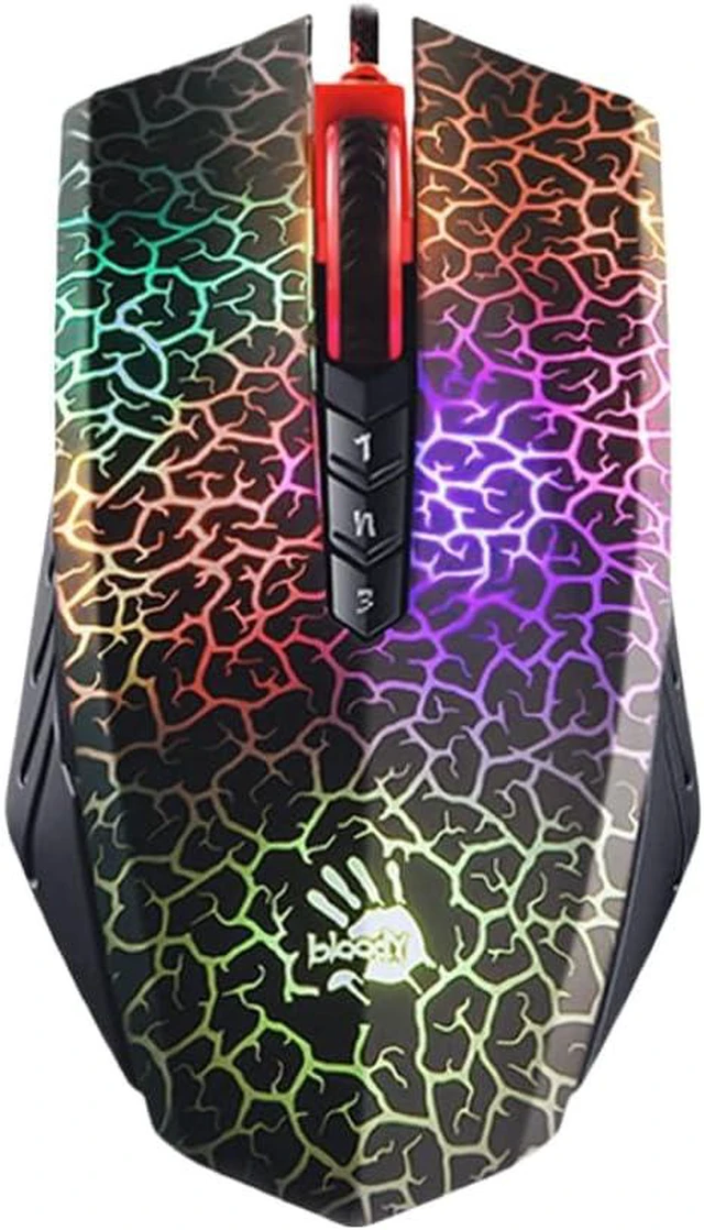 Main image of Bloody Optical Gaming Mouse with Light Strike (LK) Switch & Scroll - Fully Programmable and Advance Macros (A70 II)