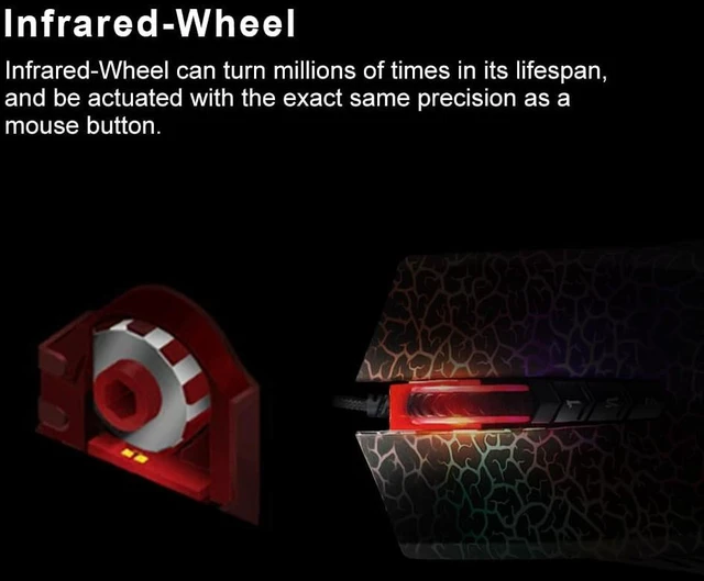 Alt view image 5 of 5 - Bloody Optical Gaming Mouse with Light Strike (LK) Switch & Scroll - Fully Programmable and Advance Macros (A70 II)